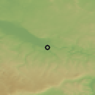Shaded relief of the 49 km around Pirna, drawn from the GMTED2010 grid