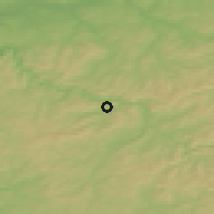 Shaded relief of the 49 km around Plettenberg, drawn from the GMTED2010 grid