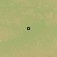 Shaded relief of the 50 km around Pocking, drawn from the GMTED2010 grid