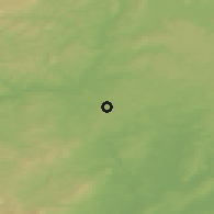 Shaded relief of the 49 km around Pohlheim, drawn from the GMTED2010 grid