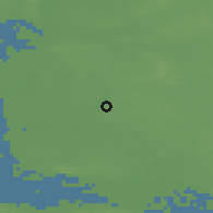 Shaded relief of the 48 km around Quickborn, drawn from the GMTED2010 grid