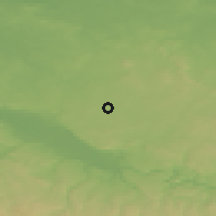 Shaded relief of the 49 km around Radeberg, drawn from the GMTED2010 grid