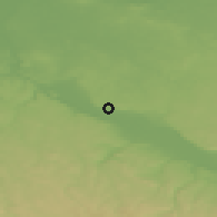 Shaded relief of the 49 km around Radebeul, drawn from the GMTED2010 grid