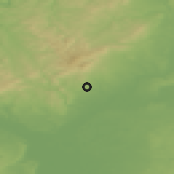 Shaded relief of the 50 km around Bad Soden, drawn from the GMTED2010 grid