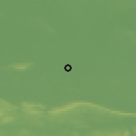 Shaded relief of the 49 km around Rahden, drawn from the GMTED2010 grid
