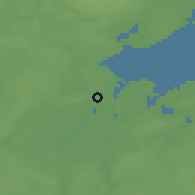 Shaded relief of the 48 km around Ratekau, drawn from the GMTED2010 grid