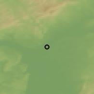 Shaded relief of the 50 km around Raunheim, drawn from the GMTED2010 grid