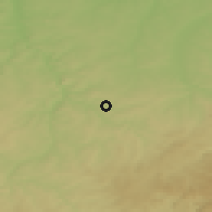 Shaded relief of the 49 km around Reichenbach, drawn from the GMTED2010 grid