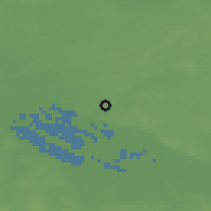 Shaded relief of the 48 km around Reinbek, drawn from the GMTED2010 grid