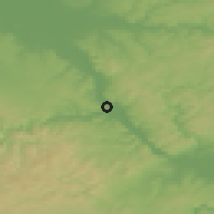 Shaded relief of the 49 km around Remagen, drawn from the GMTED2010 grid