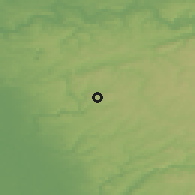 Shaded relief of the 49 km around Remscheid, drawn from the GMTED2010 grid