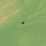 Shaded relief of the 50 km around Bad Vilbel, drawn from the GMTED2010 grid