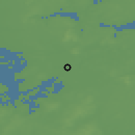 Shaded relief of the 48 km around Rendsburg, drawn from the GMTED2010 grid