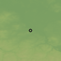 Shaded relief of the 49 km around Riesa, drawn from the GMTED2010 grid