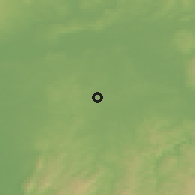 Shaded relief of the 50 km around Rödermark, drawn from the GMTED2010 grid
