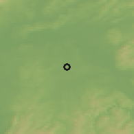 Shaded relief of the 50 km around Rodgau, drawn from the GMTED2010 grid