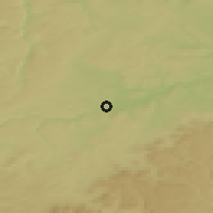 Shaded relief of the 50 km around Rottenburg, drawn from the GMTED2010 grid