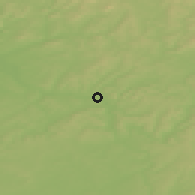 Shaded relief of the 50 km around Saarbrücken, drawn from the GMTED2010 grid