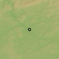 Shaded relief of the 50 km around Saarlouis, drawn from the GMTED2010 grid