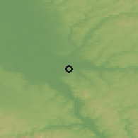 Shaded relief of the 49 km around Sankt Augustin, drawn from the GMTED2010 grid