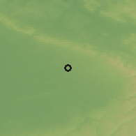 Shaded relief of the 49 km around Schloß Holte-Stukenbrock, drawn from the GMTED2010 grid