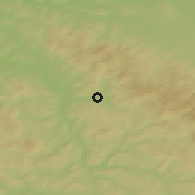 Shaded relief of the 49 km around Schmalkalden, drawn from the GMTED2010 grid
