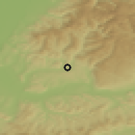 Shaded relief of the 51 km around Schopfheim, drawn from the GMTED2010 grid