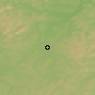 Shaded relief of the 49 km around Schwalmstadt, drawn from the GMTED2010 grid