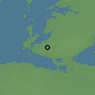 Shaded relief of the 48 km around Schwanewede, drawn from the GMTED2010 grid