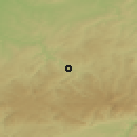 Shaded relief of the 49 km around Schwarzenberg, drawn from the GMTED2010 grid