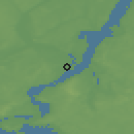 Shaded relief of the 48 km around Schwedt, drawn from the GMTED2010 grid