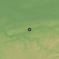 Shaded relief of the 49 km around Schwerte, drawn from the GMTED2010 grid