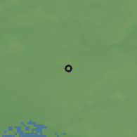 Shaded relief of the 48 km around Bargteheide, drawn from the GMTED2010 grid