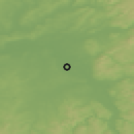 Shaded relief of the 50 km around Seligenstadt, drawn from the GMTED2010 grid