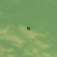 Shaded relief of the 49 km around Barsinghausen, drawn from the GMTED2010 grid