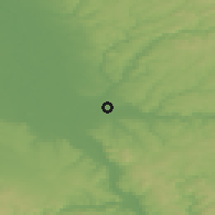 Shaded relief of the 49 km around Siegburg, drawn from the GMTED2010 grid