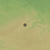 Shaded relief of the 49 km around Simmerath, drawn from the GMTED2010 grid