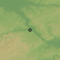 Shaded relief of the 49 km around Sinzig, drawn from the GMTED2010 grid