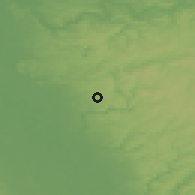 Shaded relief of the 49 km around Solingen, drawn from the GMTED2010 grid