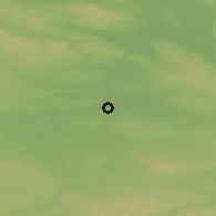 Shaded relief of the 49 km around Sömmerda, drawn from the GMTED2010 grid