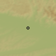 Shaded relief of the 50 km around Straubing, drawn from the GMTED2010 grid