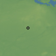Shaded relief of the 49 km around Strausberg, drawn from the GMTED2010 grid