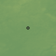 Shaded relief of the 48 km around Templin, drawn from the GMTED2010 grid