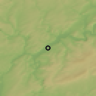 Shaded relief of the 50 km around Trier, drawn from the GMTED2010 grid