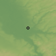 Shaded relief of the 49 km around Troisdorf, drawn from the GMTED2010 grid