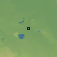 Shaded relief of the 49 km around Bedburg, drawn from the GMTED2010 grid