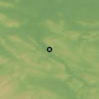 Shaded relief of the 49 km around Alfeld, drawn from the GMTED2010 grid