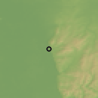 Shaded relief of the 50 km around Bensheim, drawn from the GMTED2010 grid
