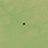 Shaded relief of the 50 km around Völklingen, drawn from the GMTED2010 grid