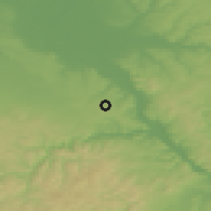 Shaded relief of the 49 km around Wachtberg, drawn from the GMTED2010 grid